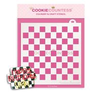 The Cookie Countess Checkerboard Pattern Stencil