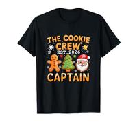 The Cookie Crew Captain Est. 2026 Xmas Baker Baking Lover T-Shirt
