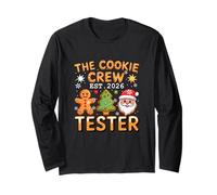 The Cookie Crew Tester Est. 2026 Xmas Baker Baking Lover Long Sleeve T-Shirt
