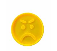 The Cookie Cutter Hub 10cm Angry Face Cookie Cutter and Matching Embosser for Cookies Biscuits Clay Baking Decoration