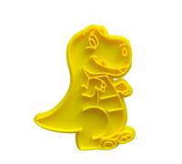 The Cookie Cutter Hub 10cm Baby T-Rex Dinosaur Cookie Cutter and Matching Embosser for Cookies Biscuits Clay Baking Decoration