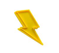 The Cookie Cutter Hub 10cm Retro Lightning Bolt Cookie Cutter and Matching Embosser for Cookies Biscuits Clay Baking Decoration