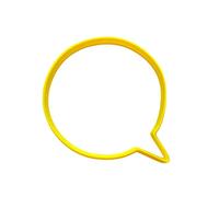 The Cookie Cutter Hub 10cm Round Speech Bubble Cookie Cutter for Cookies Biscuits Clay Baking Decoration