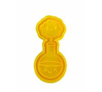 The Cookie Cutter Hub 10cm Science Experiment Cookie Cutter and Matching Embosser for Cookies Biscuits Clay Baking Decoration