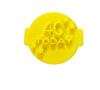 The Cookie Cutter Hub 40 Today Embosser No 117 /Stamp for Cupcakes Fondant Icing Clay Cake Baking Decoration