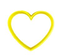The Cookie Cutter Hub 6cm Heart Cookie Cutter for Cookies Biscuits Clay Baking Decoration