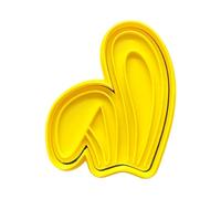 The Cookie Cutter Hub Bunny Ears Cookie Cutter and Matching Embosser for Cookies Biscuits Clay Baking Decoration