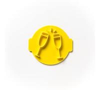 The Cookie Cutter Hub Champagne Glasses Embosser No 27 /Stamp for Cupcakes Fondant Icing Clay Cake Baking Decoration