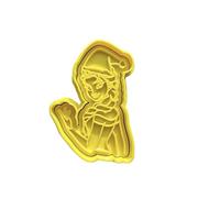 The Cookie Cutter Hub Christmas Elsa Frozen Cookie Cutter and Matching Embosser for Cookies Biscuits Clay Baking Decoration