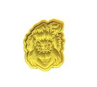 The Cookie Cutter Hub Christmas Grinch Character Cutter and Matching Embosser for Cookies Biscuits Clay Baking Decoration