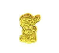 The Cookie Cutter Hub Christmas Paw Patrol Marshall Cookie Cutter and Matching Embosser for Cookies Biscuits Clay Baking Decoration