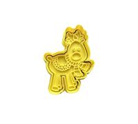 The Cookie Cutter Hub Christmas Rudolph Cookie Cutter and Matching Embosser for Cookies Biscuits Clay Baking Decoration