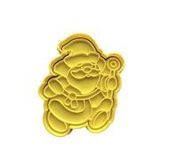 The Cookie Cutter Hub Christmas Santa Claus Cookie Cutter and Matching Embosser for Cookies Biscuits Clay Baking Decoration