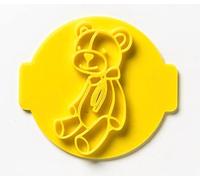 The Cookie Cutter Hub Cute Teddy Embosser No 91 /Stamp for Cupcakes Fondant Icing Clay Cake Baking Decoration