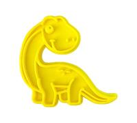 The Cookie Cutter Hub Dinosaur Cookie Cutter/Embosser for Cupcakes Fondant Icing Clay Cake Baking Decoration