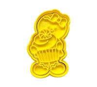 The Cookie Cutter Hub Gingerbread Girl with Cupcake Cookie Cutter and Matching Embosser for Cookies Biscuits Clay Baking Decoration