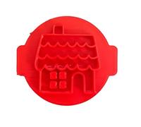 The Cookie Cutter Hub Gingerbread House Embosser/Stamp for Cupcakes Fondant Icing Clay Cake Baking Decoration
