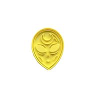 The Cookie Cutter Hub Halloween Alien Cookie Cutter/Embosser for Cupcakes Fondant Icing Clay Cake Baking Decoration