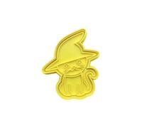 The Cookie Cutter Hub Halloween Cat with Witch Hat Cookie Cutter/Embosser for Cupcakes Fondant Icing Clay Cake Baking Decoration
