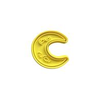 The Cookie Cutter Hub Halloween Crescent Moon Cookie Cutter/Embosser for Cupcakes Fondant Icing Clay Cake Baking Decoration