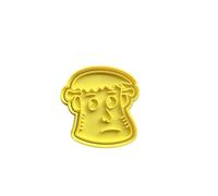 The Cookie Cutter Hub Halloween Frankenstein Face Cookie Cutter/Embosser for Cupcakes Fondant Icing Clay Cake Baking Decoration