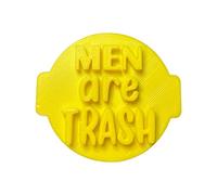 The Cookie Cutter Hub Men are Trash Embosser No 94 /Stamp for Cupcakes Fondant Icing Clay Cake Baking Decoration