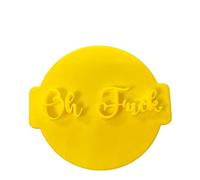 The Cookie Cutter Hub Oh Fuck Embosser No 137 /Stamp for Cupcakes Fondant Icing Clay Cake Baking Decoration