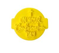 The Cookie Cutter Hub On Your Confirmation Day Embosser No 122 /Stamp for Cupcakes Fondant Icing Clay Cake Baking Decoration