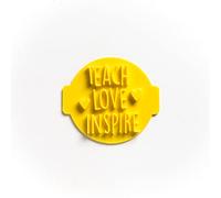 The Cookie Cutter Hub Teach Love Inspire Embosser No 76 /Stamp for Cupcakes Fondant Icing Clay Cake Baking Decoration