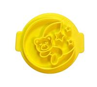 The Cookie Cutter Hub Teddy On The Moon Embosser No 115 /Stamp for Cupcakes Fondant Icing Clay Cake Baking Decoration