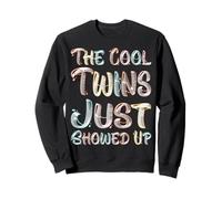 The Cool Twins Just Showed Up Funny Twin Twinning Matching Sweatshirt