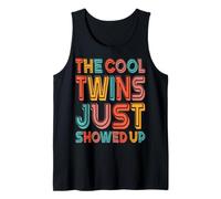 The Cool Twins Just Showed Up Funny Twin Twinning Matching Tank Top