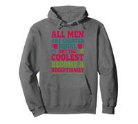 The Coolest Become A Receptionist, Front Office Desk Pullover Hoodie