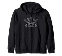 The Coolest Dad Funny Fathers Day Humor Dad Cool Daddy Joke Zip Hoodie