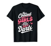 The Coolest Girls Throw Darts Bullseye Dart Shooting Throw T-Shirt