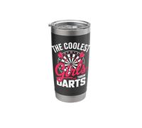 The Coolest Girls Throw Darts Dart Shooting Dartboard Throw Stainless Steel Insulated Tumbler