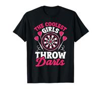 The Coolest Girls Throw Darts Dartboard Bullseye Dart T-Shirt