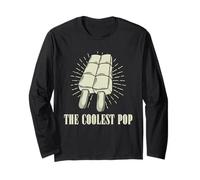 The Coolest Pop Funny Fathers Day Humor Dad Cool Daddy Joke Long Sleeve T-Shirt