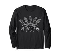 The Coolest Pop Funny Fathers Day Humor Grandpa Joke Long Sleeve T-Shirt