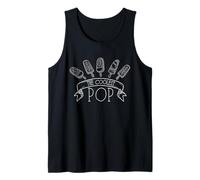 The Coolest Pop Funny Fathers Day Humor Grandpa Joke Tank Top