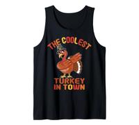 The Coolest Turkey in Town Thanksgiving Men Tank Top