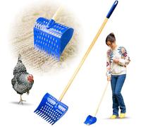 The Coop Scoop® Original 2-in-1 Chicken Poop Scooper & Rake - Made in The USA, Patented, Durable Sand Sifting Litter Shovel for Chicken Coops & Small Farm Animals