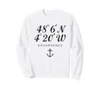 The Coordinates of Douarnenez (Vintage Black) Brittany Sweatshirt