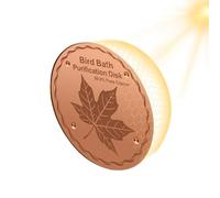 The copper disc for bird bath, copper all-season safety water cleaner, bird bath disc for clean water, for the garden, patio, balcony, lawn, grass surfaces as well as outdoor decoration