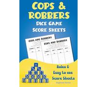 The Cops and Robbers Dice Game - Family Dice Game Score Card - Math Game for kids, teens, adults, family