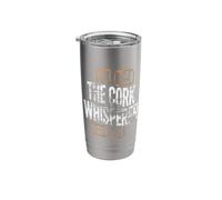 The Cork Whisperer Wine Sommelier Funny Stainless Steel Insulated Tumbler