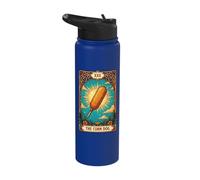 The Corn Dog Tarot Card Stainless Steel Insulated Water Bottle