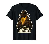 The Corn Identity Funny Corncob Pun Corn Cob Spy Joke T-Shirt