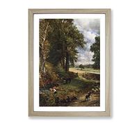 The Cornfield By John Constable Classic Painting Framed Print | A4 Oak Framed Wall Art | Ready to Hang | Classic Historical Picture | Living Room Bedroom Lounge Office
