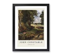 The Cornfield By John Constable Exhibition Museum Painting Framed Print | A4 Black Framed Wall Art | Ready to Hang | Modern Historical Picture | Living Room Bedroom Lounge Office